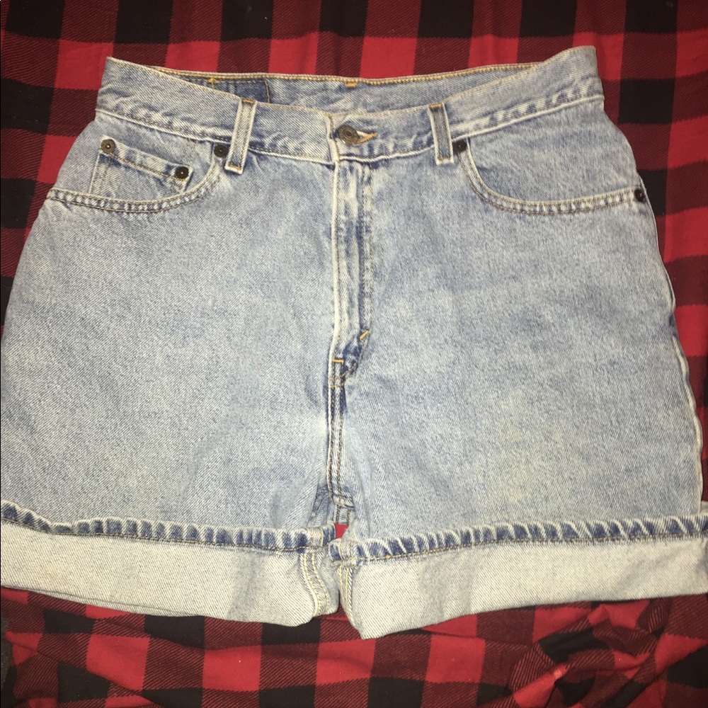 Levi’s high waisted mom shorts